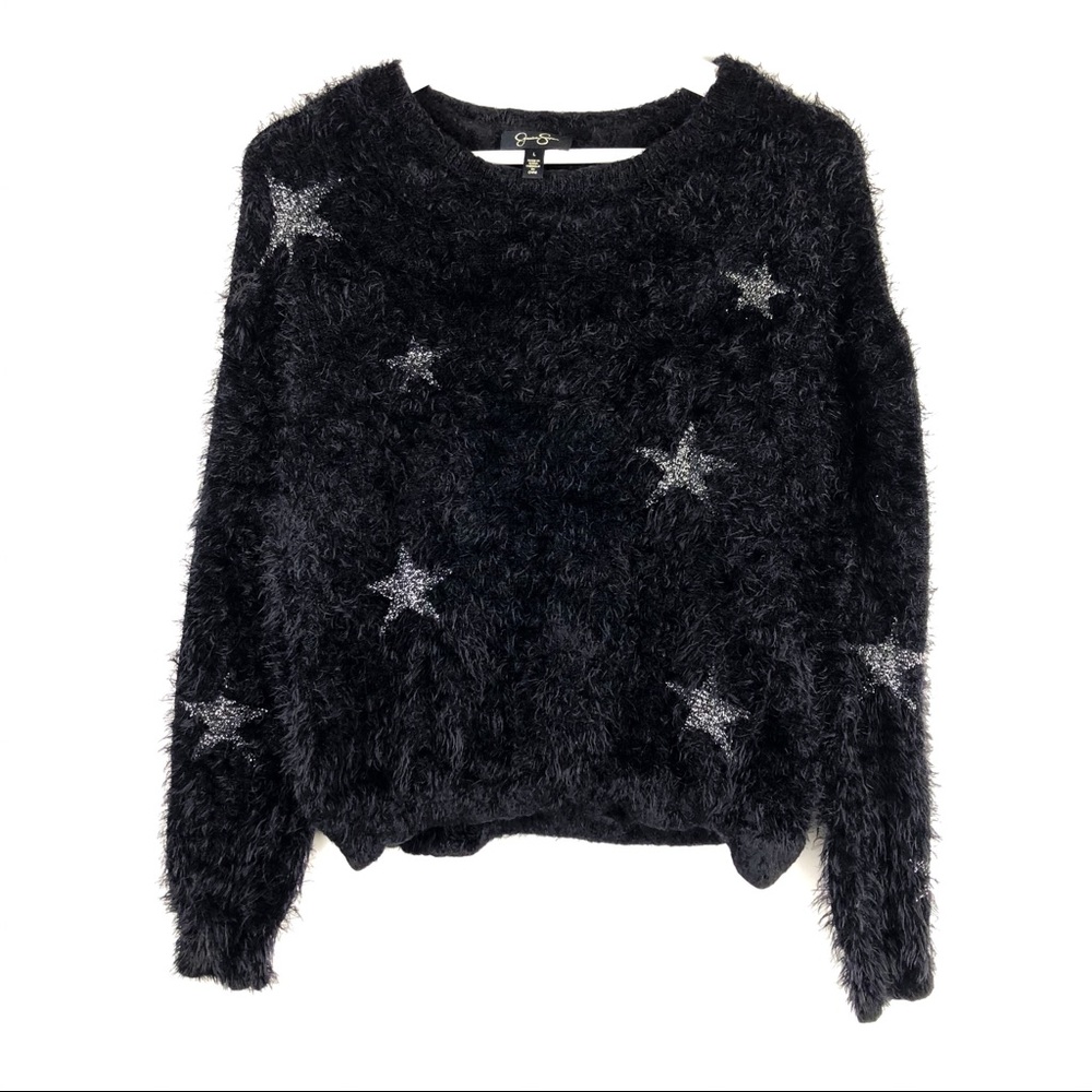 JESSICA SIMPSON COZY SWEATER STAR DESIGN L